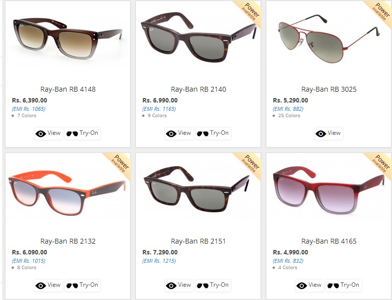 ray ban rimless sunglasses india